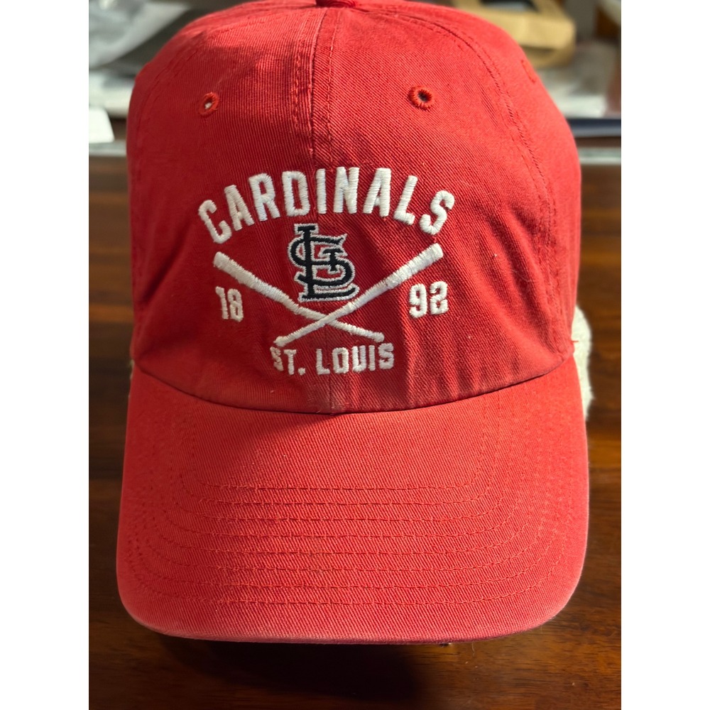 St Louis Cardinals 47 Brand Red Baseball Hat MLB 1892 Crossed Bats Adjustable